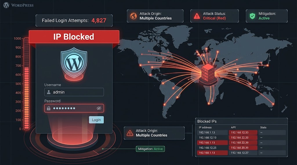 Brute Force Attack Visualization.