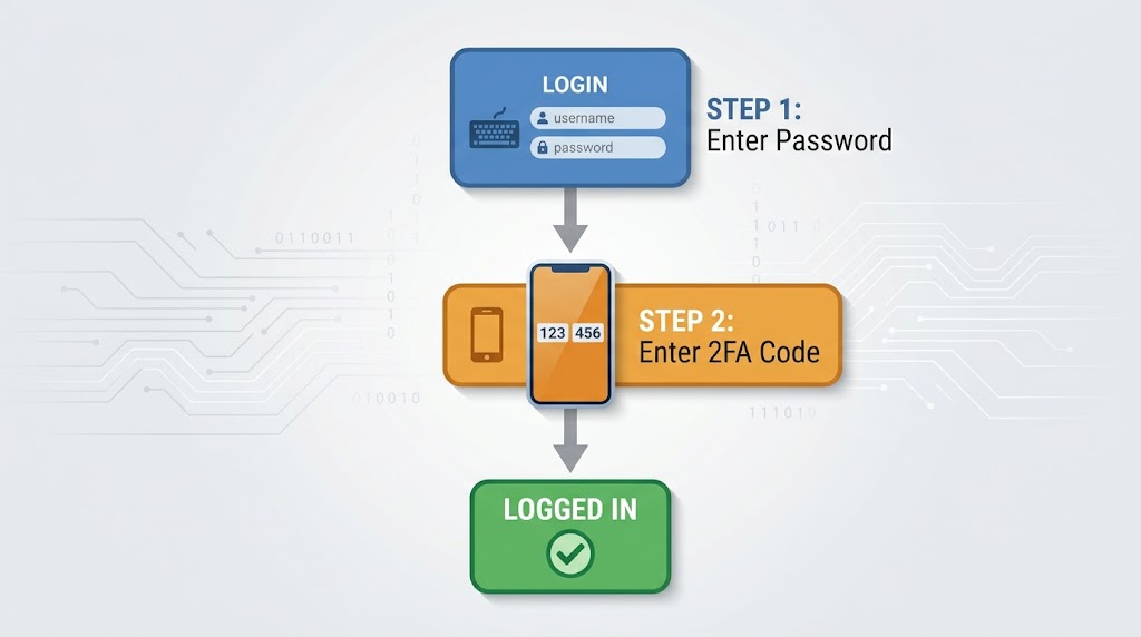 2FA Flow Diagram.