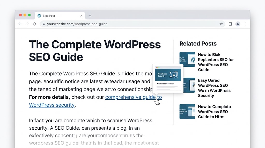Example of Internal Linking in a Blog Post.
